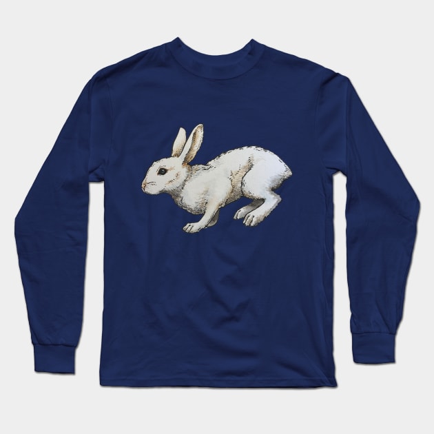 Snowshoe Hare Long Sleeve T-Shirt by calebfaires